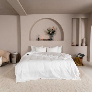 Sale - Kayori - Kai - Dekbedovertrek - Katoen - 260/200-220 - Wit - Verkoelend Slapen
