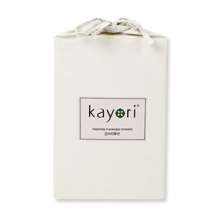 Sale - Kayori Biologisch - Kai - Hoeslaken - Katoen - 180/200 - Zand - Verkoelend Slapen