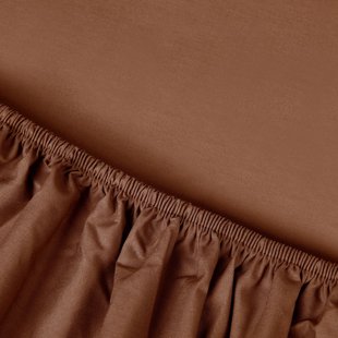 Sale - Kayori Biologisch - Kai - Topper Hoeslaken - Katoen - 90/210-220 - Caramel - Verkoelend Slapen