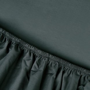 Sale - Kayori Biologisch - Kai - Topper Hoeslaken - Katoen - 180/210-220 - Antracite - Verkoelend Slapen