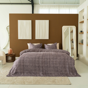 Sale - Kayori - Sunai - Dekbedovertrek - Katoensatijn - 140/200-220 - Mauve