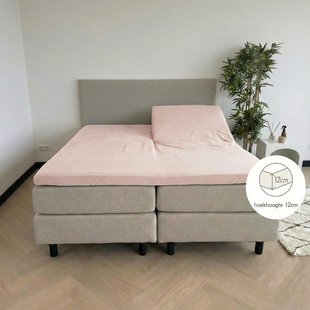 Kayori Biologisch Sota - Splittopper Hoeslaken-Tencel - 140-160/200-220 -Nude - Verkoelend Slapen