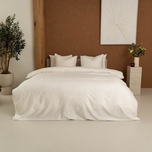 Kayori Dona - Dekbedovertrek - Katoensatijn - 200/200-220 - Offwhite - Verkoelend Slapen