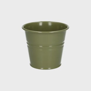 Bloempot, zink, olijfgroen, &Oslash;11 cm