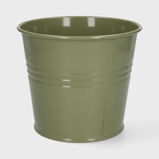 Bloempot, zink, olijfgroen, &Oslash;17 cm