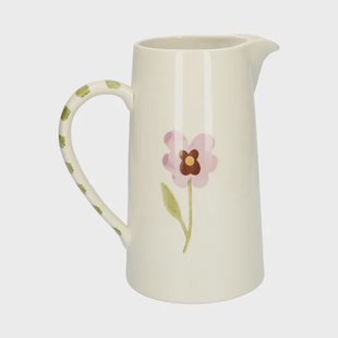 Kan, steengoed, viooltjes, 1,75 liter