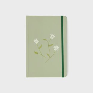 Notitieboek, papier, harde kaft, madelief, A5