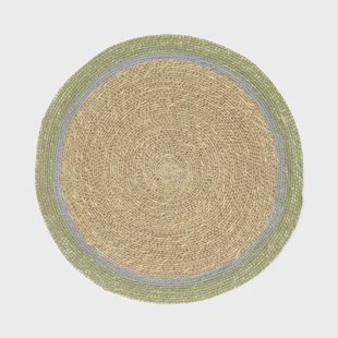 Placemat naturel, zeegras, groen, &Oslash;38 cm