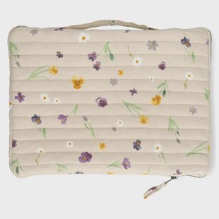 Laptophoes, GOTS bio-katoen, lentebloem, 16-inch