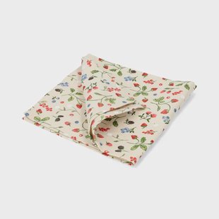 Servet, GOTS bio-katoen, rood fruit, 40 x 40 cm