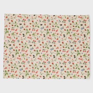Placemat, GOTS bio-katoen, rood fruit, 35 x 50 cm