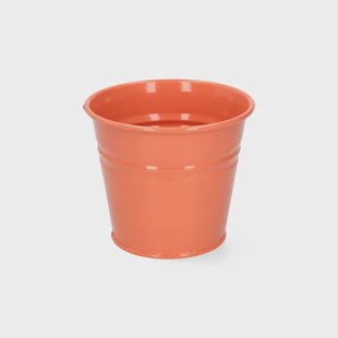 Bloempot, zink, abrikoos, &Oslash;11 cm