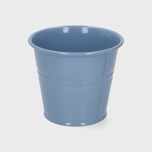 Bloempot, zink, zeeblauw, &Oslash;11 cm