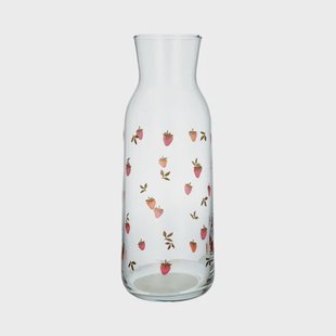Karaf, glas, roodfruit, 1,2 liter