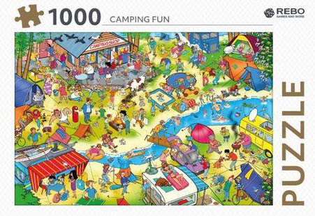 Rebo legpuzzel 1000 stukjes - Camping Fun