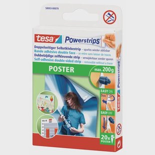 Tesa Powerstrips Poster - 20 Stuks