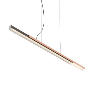 Dala Linear Hanglamp 2700K Dark Grey/Copper kdln - Keuken - Designer - Metaal - 1 lamp