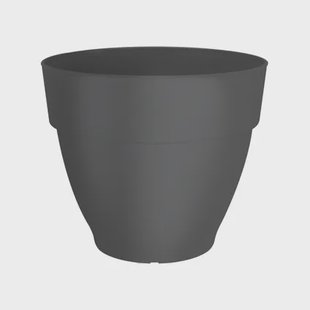 Elho Bloempot Vibia Campana - Kunststof - Zwart - Diam.30xh24,8cm