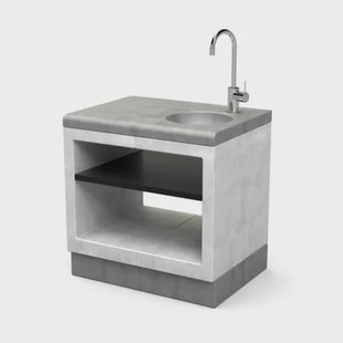 Tuozi Spoelbak Otte Module 84 Beton 84x63x85cm