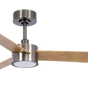Licht Climate IV plafondventilator nikkel/teak, stil Beacon Lighting - Woonkamer - Modern - Kunststof