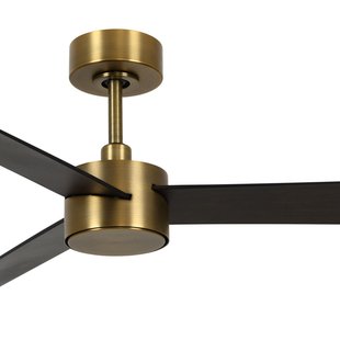 Climate IV-ventilator met verlichting, messing/walnoot, DC Beacon Lighting - Woonkamer - Modern - Kunststof