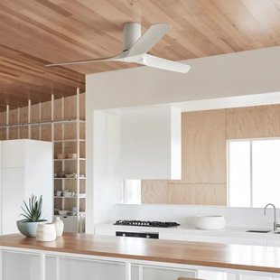 Londo plafondventilator, wit, DC-motor, Ø 132 cm Beacon Lighting - Woonkamer - Modern - Kunststof