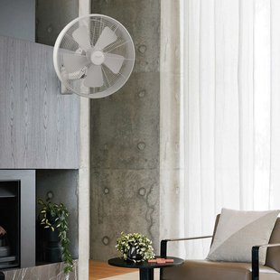 Breeze wandventilator, wit, Ø 41 cm, stil Beacon Lighting - Woonkamer - Kunststof