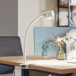 Jyla klemlamp, GX53, mat wit, flexibele arm Lindby - Woonkamer - Modern - Metaal - 1 lamp