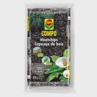 Compo Houtchips Antraciet - 55l Voor 1.500m²