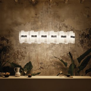 LED hanglamp La Lollo, wit, 140 cm Slamp - Woonkamer - Designer - Kunststof - Met lampenkap