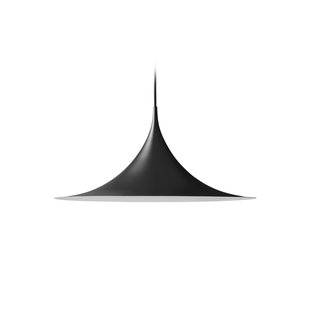 Semi hanglamp, zwart, Ø 90 cm GUBI - Woonkamer - Designer - Metaal - 1 lamp