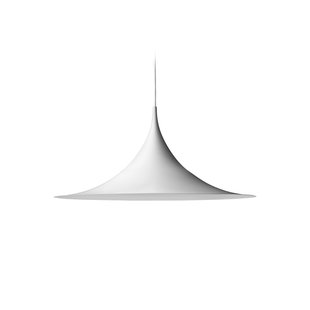 Semi hanglamp, wit, Ø 90 cm GUBI - Woonkamer - Designer - Metaal - 1 lamp