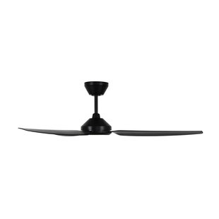 Polis plafondventilator, zwart, Ø 137 cm, stil Beacon Lighting - Woonkamer - Modern - Kunststof