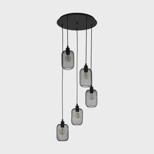Eglo Hanglamp Wrington Zwart 5xe27