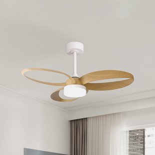 LED plafondventilator Infinity houtlook DC, stil Mantra Iluminación - Woonkamer - Modern - Kunststof