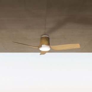 LED plafondventilator Ushuaia hout DC stil CCT Mantra Iluminación - Woonkamer - Modern - Kunststof