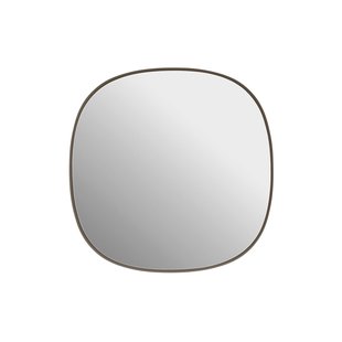 Framed Mirror wandspiegel beige 40 x 40 cm staal Muuto - Badkamer - Modern - Glas - Rond