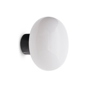 Karl-Johan wandlamp wit marmer en glas Ø 23 cm New Works - Badkamer - Designer - Rond