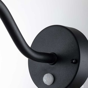 Klampenborg buitenwandlamp, zwart, sensor, IP44 Elstead - Terras - Landhuis / Rustiek - Roestvrij staal - Lantaarn