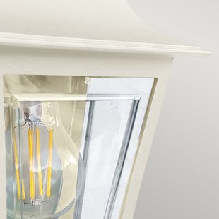 Deco Lane buitenwandlamp, crème, aluminium, IP44 Elstead - Terras - Maritiem - Lantaarn