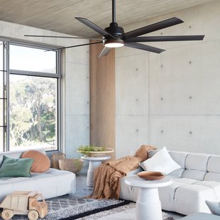 Atlanta plafondventilator met verlichting, zwart, stil Beacon Lighting - Woonkamer - Modern - Kunststof