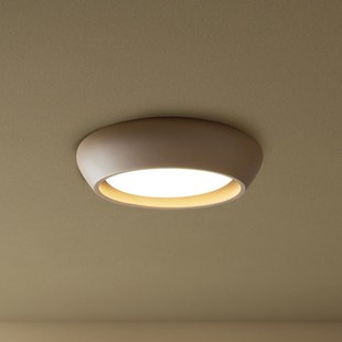 Fjord plafondlamp, bruin, gips, Ø 28 cm, GX53 Beacon Lighting - Woonkamer - Gips / Klei - Rond