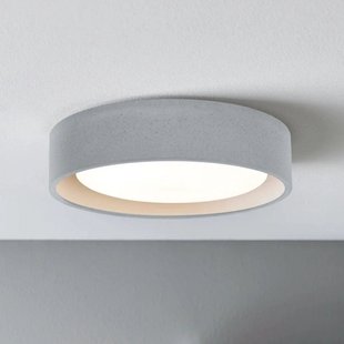 Uno plafondlamp, grijs, beton, Ø 27 cm, GX53 Beacon Lighting - Woonkamer - Rond