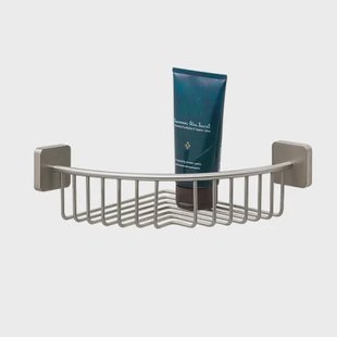 Tiger Doucherek Onu - Hoek - Wandmontage Of Tigerfix 1 - Rvs Geborsteld - 21,8x8,4x21,8cm