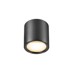 Oculus plafondlamp Dunkelheit brons SLV - Woonkamer - Modern - Aluminium - Rond