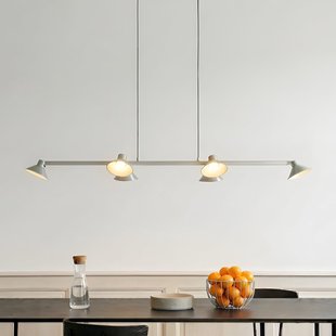 Steve LED hanglamp, aluminium, 113 cm, 6-lamps, dimbaar Lucande - Eetkamer - Modern - Metaal - Meerdere lampen