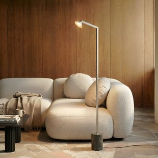 Steve LED vloerlamp, 130 cm, aluminium, dimbaar Lucande - Woonkamer - Modern - Metaal - 1 lamp