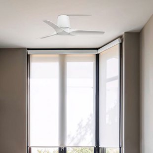 Hey S plafondventilator, wit, DC-motor, stil, Ø 90 cm FARO BARCELONA - Woonkamer - Modern - Kunststof
