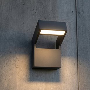 Kovato LED buiten wandlamp, donkergrijs, IP65 Arcchio - Modern - Metaal - Hoekig