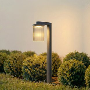 Beelia LED tuinpadverlichting, IP65, glas, aluminium, antraciet, 60 cm Lucande - Terras - Modern - 1 lamp